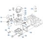 Water Flange Assembly for Kubota D1503-M-E2B Engine