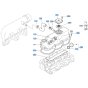 Head Cover Assembly for Kubota D1503-M-E2B Engine