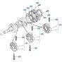 Main Bearing Case Assembly for Kubota D1503-M-E2B Engine