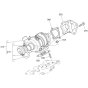 Turbocharger Assembly for Kubota D1803-CR-T-E5 Engine