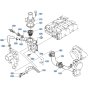 Water Flange Assembly for Kubota F3680 Front-Mount Mower
