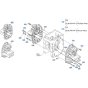 Front Axle Case Assembly for Kubota F3680 Front-Mount Mower