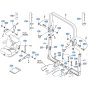 ROPS Assembly for Kubota F3680 Front-Mount Mower