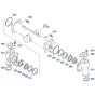 Bevel Gear Case Assembly for Kubota F3680 Front-Mount Mower