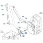 Gear Shift Lever Assembly for Kubota F3680 Front-Mount Mower
