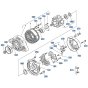 Alternator Assembly for Kubota F3680 Front-Mount Mower