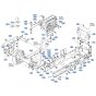 Main Frame Assembly for Kubota F3710 Front-Mount Mower
