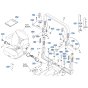ROPS Assembly for Kubota F3710 Front-Mount Mower