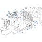 Oil Cooler Assembly for Kubota F3710 Front-Mount Mower