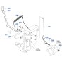 PTO Gear Shift Lever Assembly for Kubota F3710 Front-Mount Mower