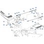 Speed Change Pedal Assembly for Kubota F3710 Front-Mount Mower