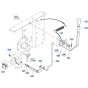 Clutch Lock Lever Assembly for Kubota F3990 Front-Mount Mower