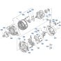 Alternator Assembly for Kubota F3990 Front-Mount Mower