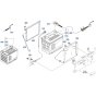 Battery Assembly for Kubota F3990 Front-Mount Mower