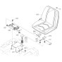 Seat Assembly for Kubota GF1800 Front-Mount Mower
