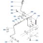 PTO Lever Assembly for Kubota GF1800 Front-Mount Mower