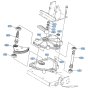 Steering Gear Case Assembly for Kubota GF1800 Front-Mount Mower