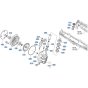 Front Axle (RH) Assembly for Kubota GR2000 Lawn Tractor