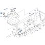 Fuel Tank Assembly for Kubota GR2010 Lawn Tractor