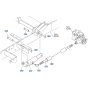 Hydraulic Cylinder Assembly for Kubota GR2020 Lawn Tractor