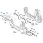 Rear Axle Assembly for Kubota GR2020 Lawn Tractor