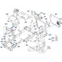 Main Frame Assembly for Kubota GR2020 Lawn Tractor