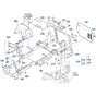 Main Frame Assembly for Kubota GR2120 Lawn Tractor