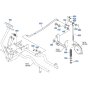 Brake Rod Assembly for Kubota GR2120-II Lawn Tractor