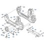 Transmission Case Assembly for Kubota GR2120-II Lawn Tractor
