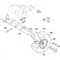 Front Axle Assembly for Kubota T1880 Lawn Tractor