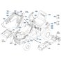 Decals for Kubota T1880 Lawn Tractor