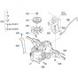 Hydrostatic Transmission Assembly for Kubota T1880 Lawn Tractor