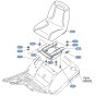 Seat Assembly for Kubota T2380 Lawn Tractor