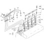 Nozzle Holder, Glow Plug Assembly for Kubota V2003-T-E2B Engine