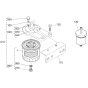 Fuel Filter Assembly for Kubota V2003-T-E2B Engine