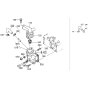 Water Flange Assembly for Kubota V2003-T-E2B Engine