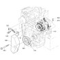Pulley Assembly for Kubota V2403-M-E2B Engine