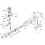 Crankshaft, Piston Assembly for Kubota V2403-M-E2B Engine