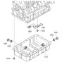 Oil Pan Assembly for Kubota V2607-CR-E5B Engine