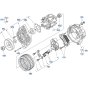 Alternator Assembly for Kubota V2607-CR-T-E5 Engine