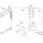 Reserve Tank Assembly for Kubota V2607-CR-T-E5 Engine