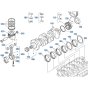 Crankshaft, Piston Assembly for Kubota V2607-CR-T-E5 Engine