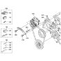 Dynamo Assembly for Kubota V2607-DI-T-E3B Engine