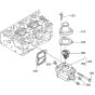 Water Flange Assembly for Kubota V2607-DI-T-E3B Engine