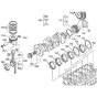 Crankshaft, Piston Assembly for Kubota V2607-DI-T-E3B Engine