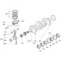 Crankshaft, Piston Assembly for Kubota V3600-E3B Engine