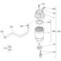Fuel Filter Assembly for Kubota V3600-T-E3B Engine
