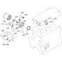 Oil Cooler Assembly for Kubota V3600-T-E3B Engine