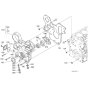 Gear Case Assembly for Kubota V3800-CR-TI-E4B Engine