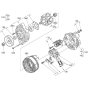 Alternator Assembly for Kubota V3800DI-T-E2B Engine